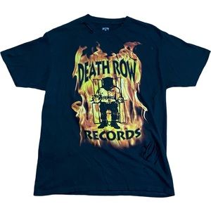 Custom Death Row Records Destructed Flames Tee